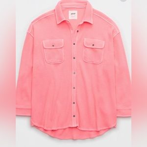NEW! 🩷Aerie LumberJane Waffle Shirt